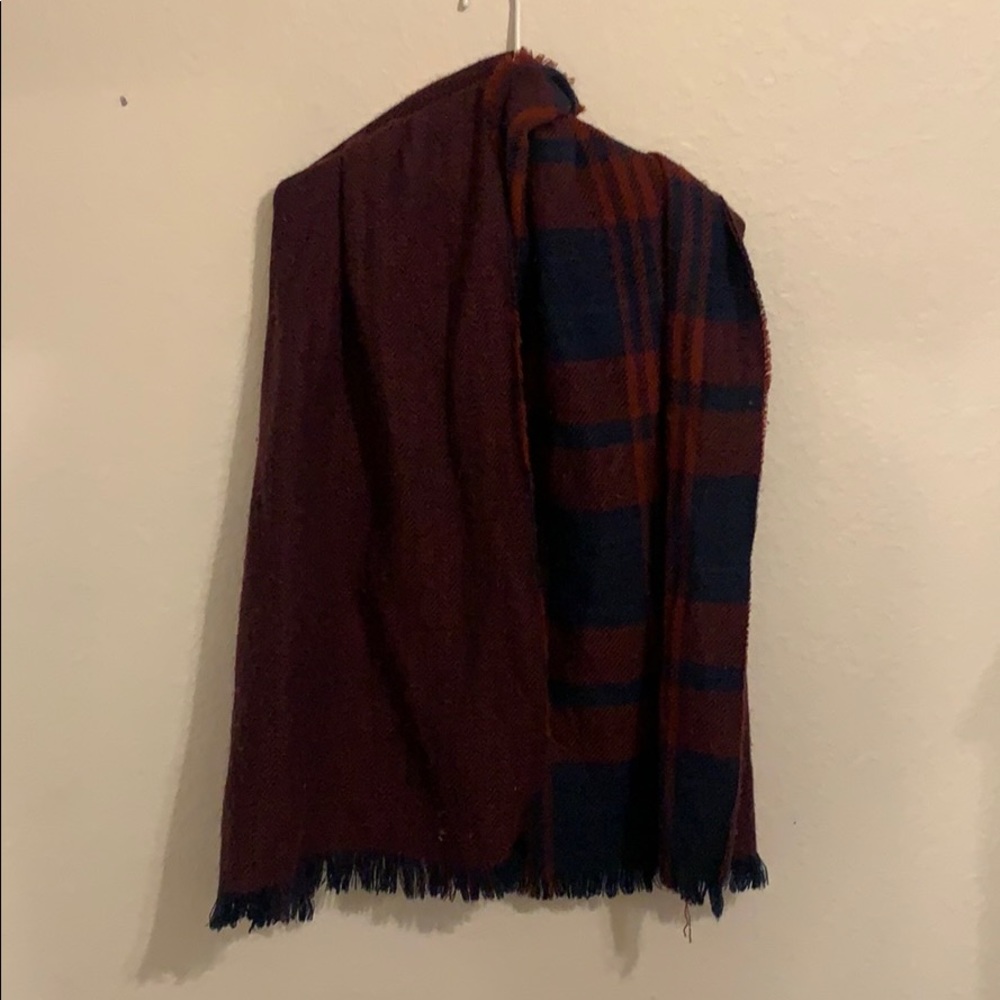 Red and blue scarf